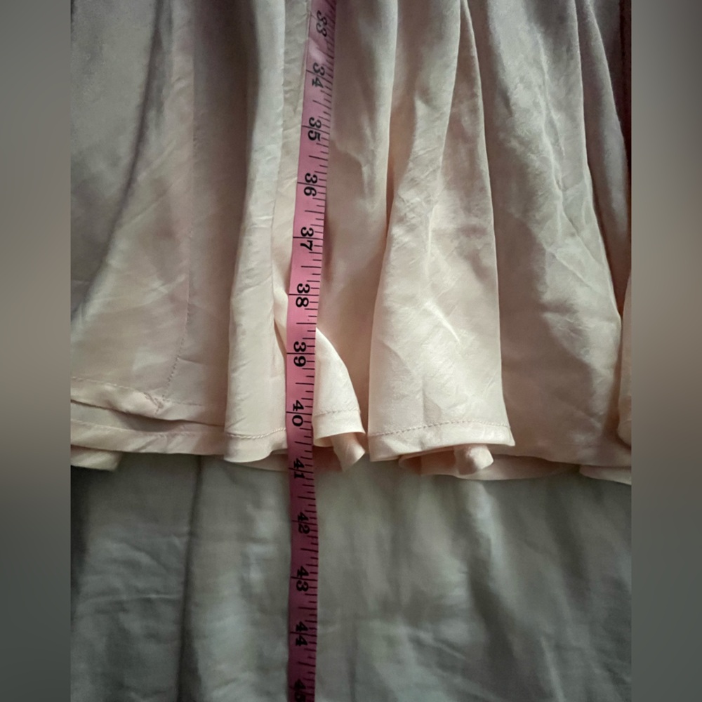 Cabbages & Roses silk pale pink drop waist dress size 10 - Picture 9 of 12